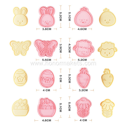 8 Pcs Easter Cookie Cutters